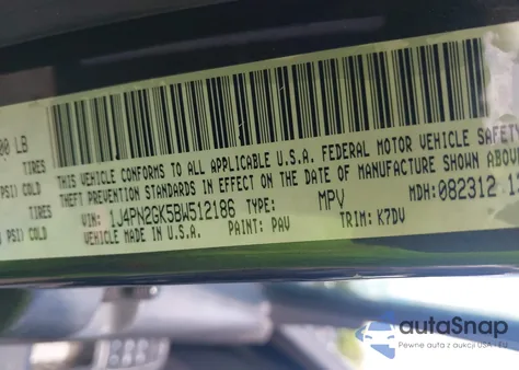 2011 Jeep Liberty Sport из США, поврежденный, VIN 1J4PN2GK5BW512186